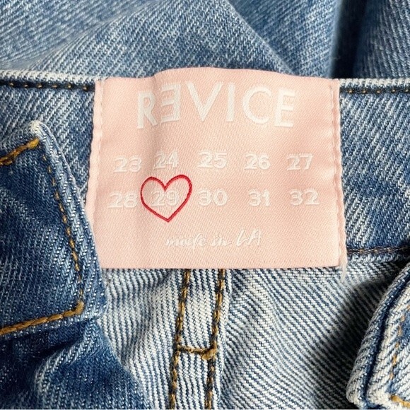 Revice 90s Cutoff Women's Shorts Size 29 Monica Wash Distressed Denim Button Fly - Picture 7 of 10